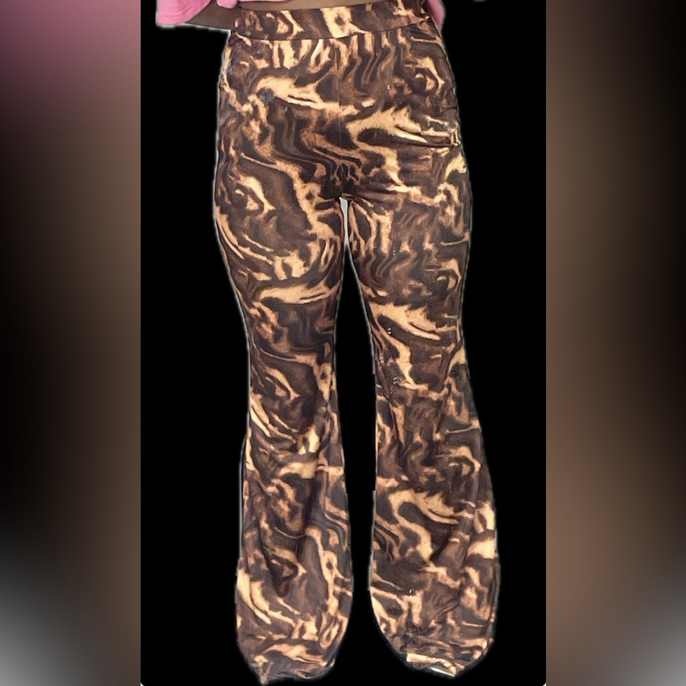 Animal Print Flare Leggings